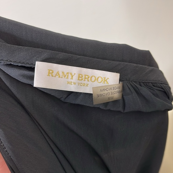 Ramy Brook Lea Crinkle Wide Leg Jumpsuit‎ in Navy - Picture 15 of 16